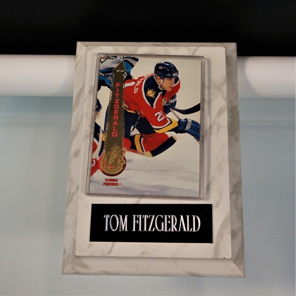 Tom Fitzgerald NHL Hockey 94-95 Florida Panthers Wall Plaque 6"x4" Pre-owned